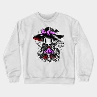 chibi little witch Crewneck Sweatshirt